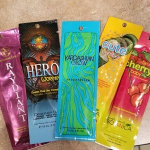 5 count tanning lotion packets
